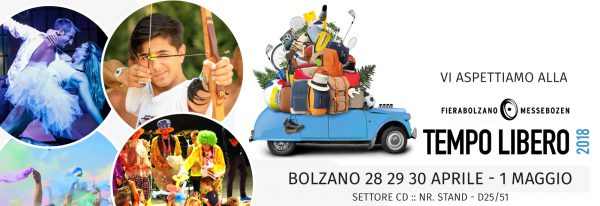Esponiamo alla Fiera del Tempo Libero di Bolzano Esponiamo alla Fiera del Tempo Libero di Bolzano