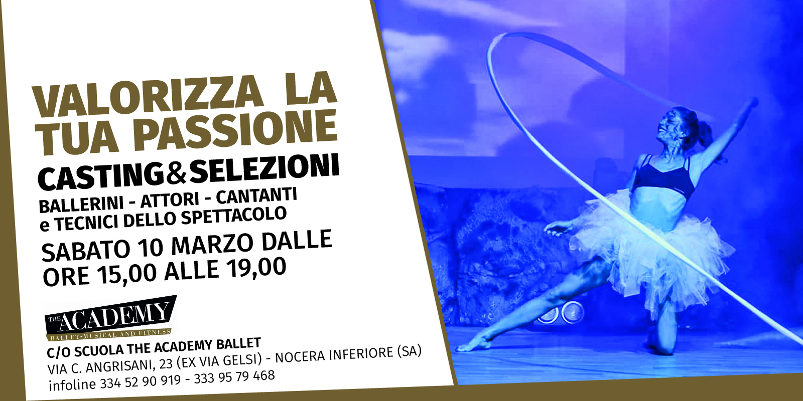 Casting per ballerini e cantanti anche a Nocera Inferiore