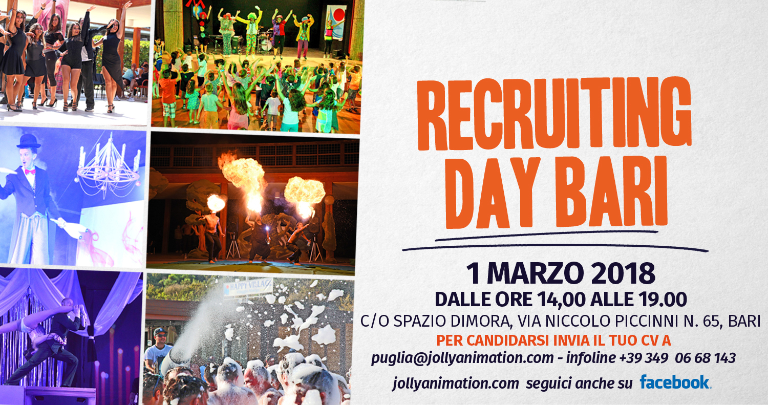 Il 1° marzo recruiting day a Bari