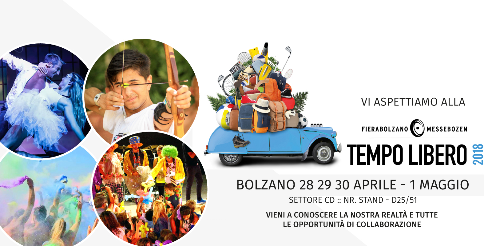 Esponiamo alla Fiera del Tempo Libero di Bolzano