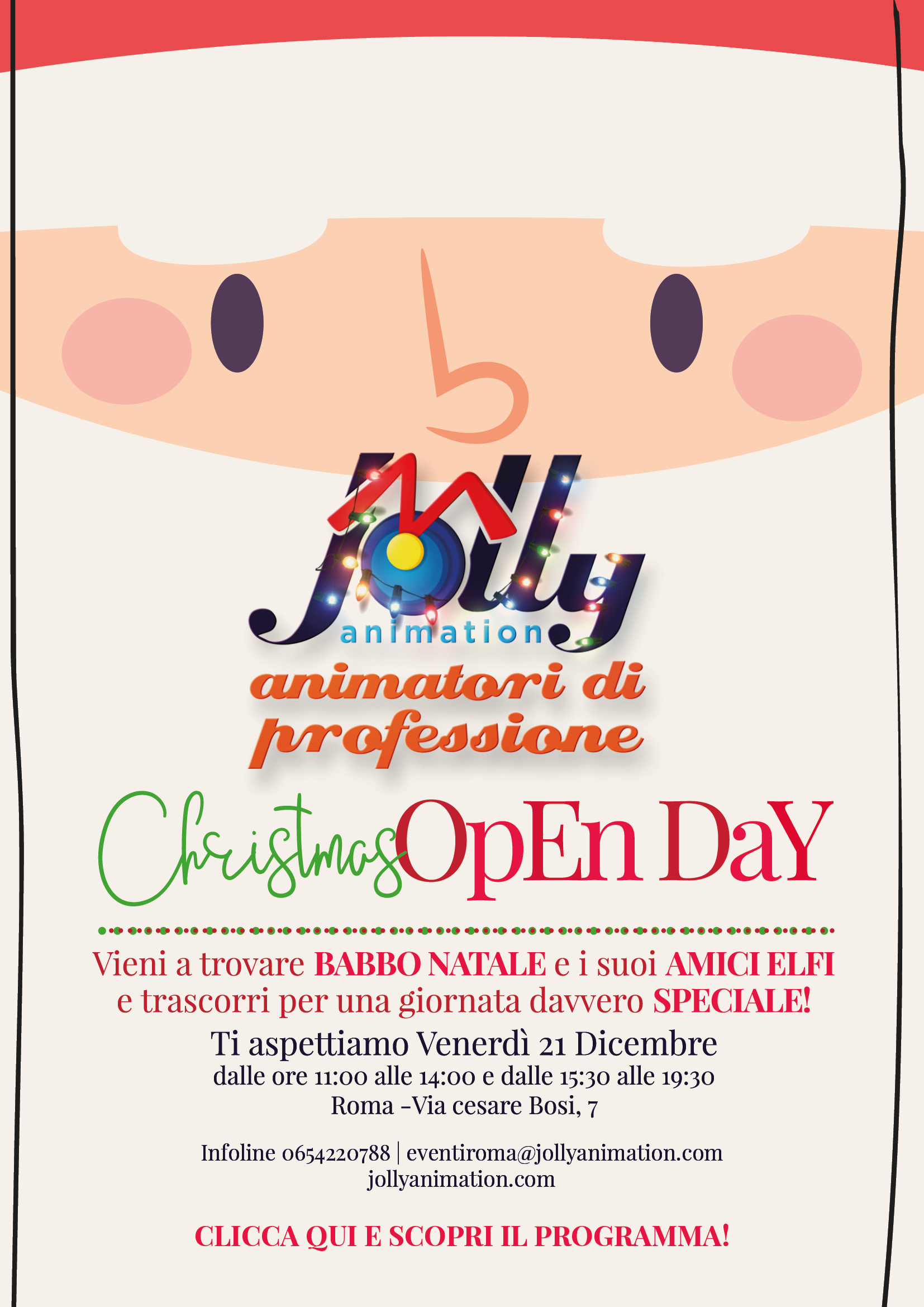 Open Day con Babbo Natale e gli elfi alla sede di Roma