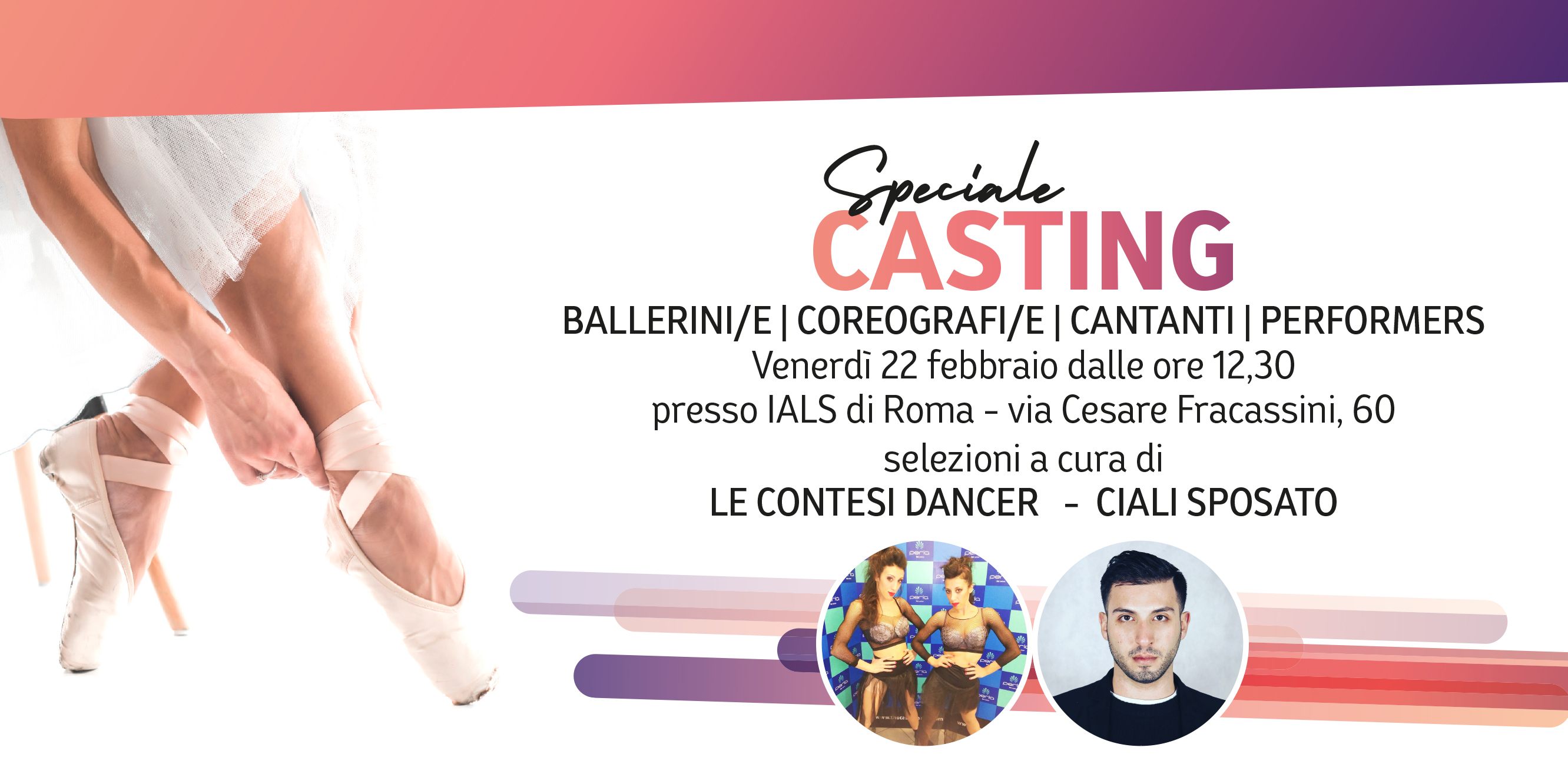 Casting per ballerini e cantanti allo Ials di Roma