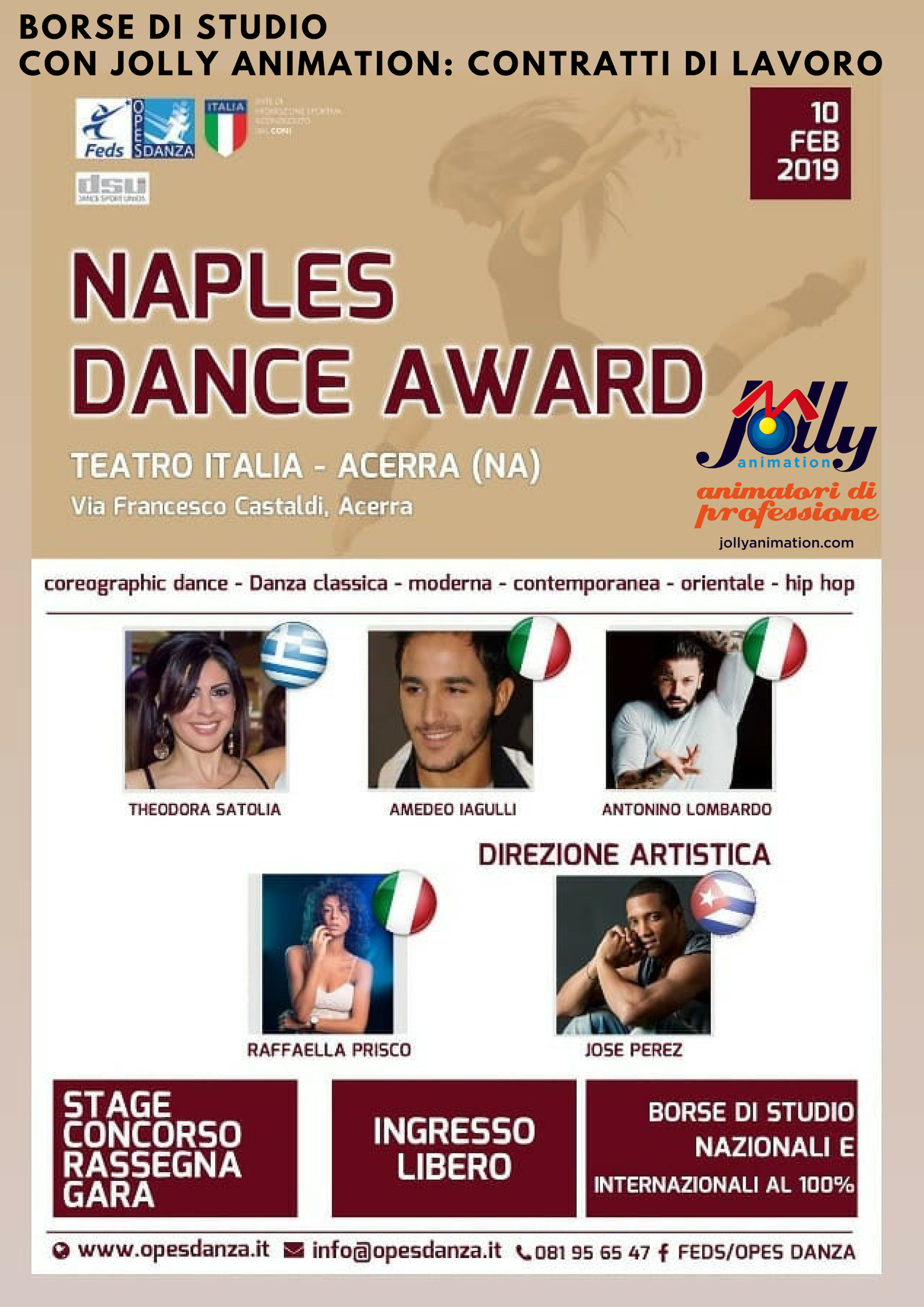 Siamo partner del Naples Dance Award