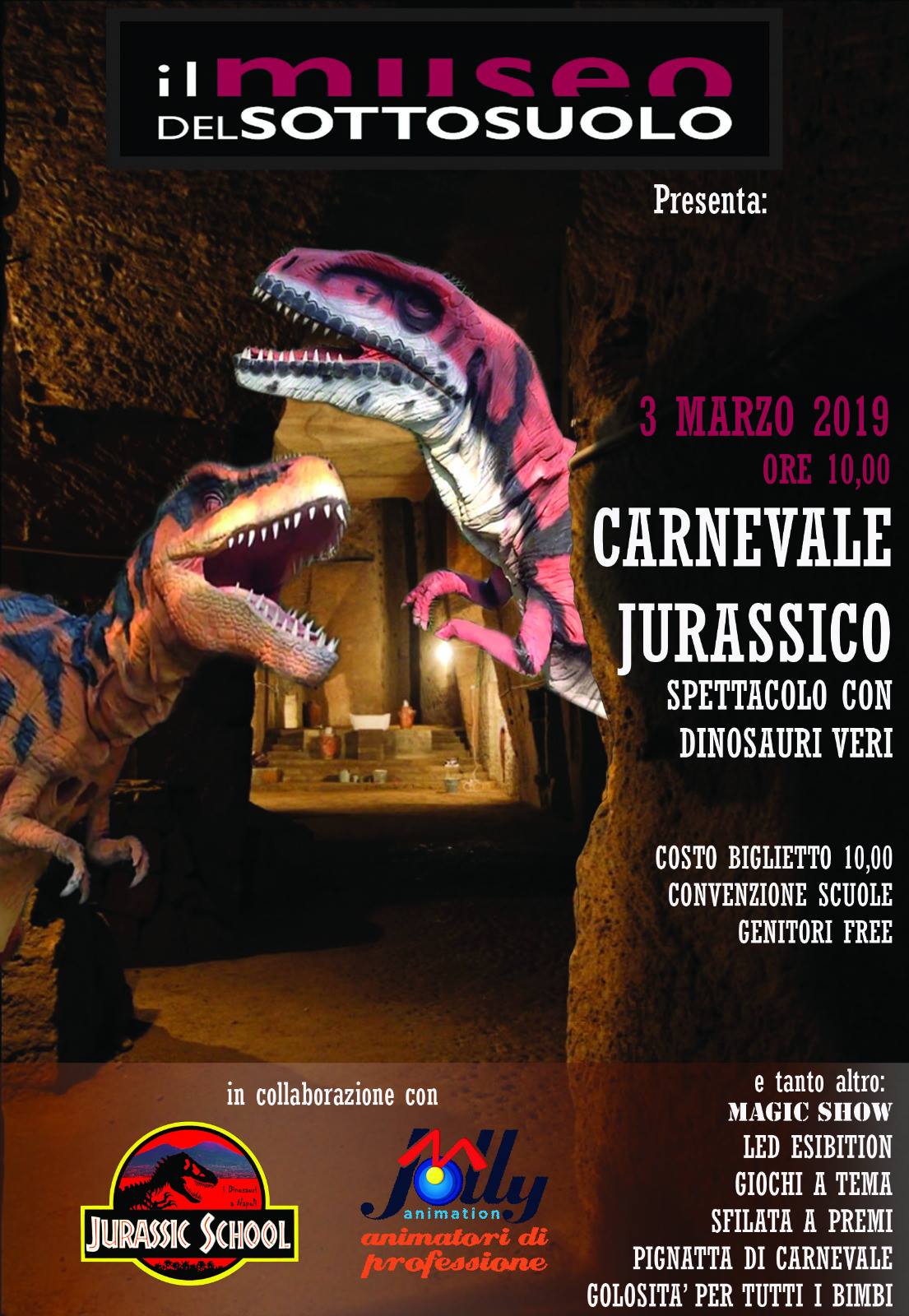 Carnevale Jurassico con Jolly Animation