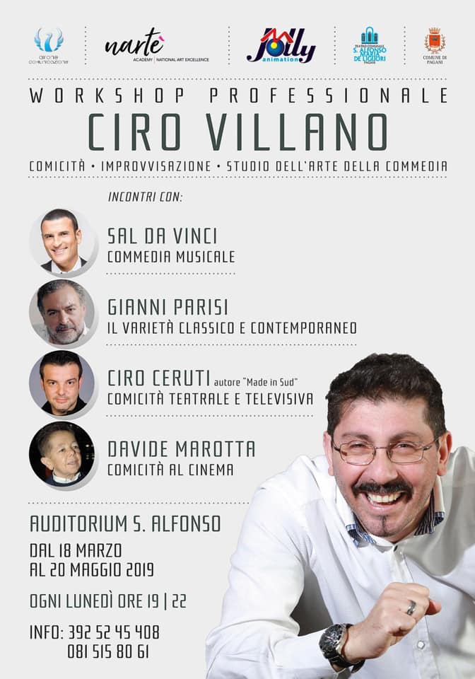 Siamo partner del Workshop Professionale Ciro Villano