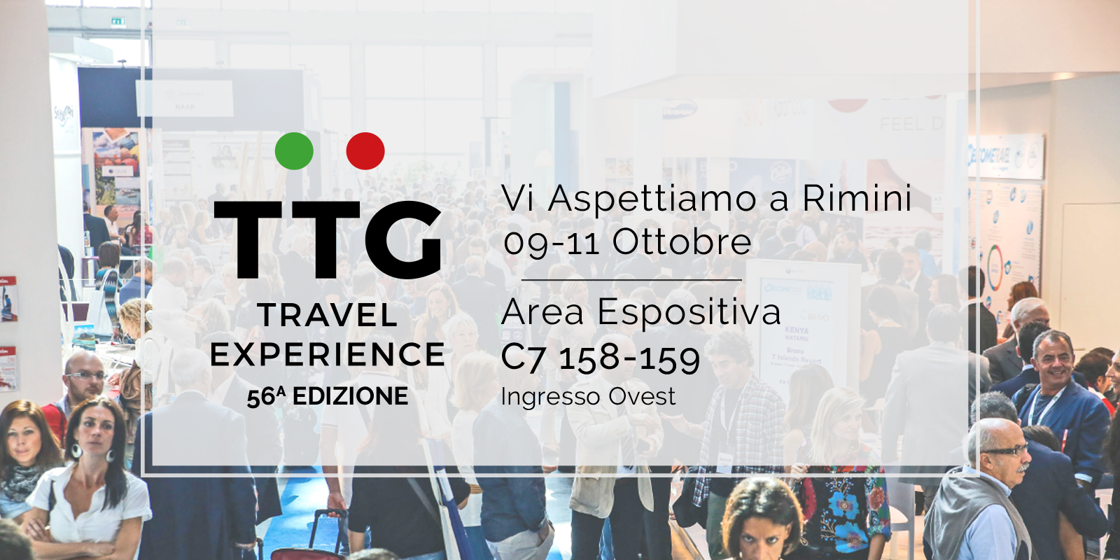 Il nostro stand al TTG di Rimini dal 9 all’11 ottobre