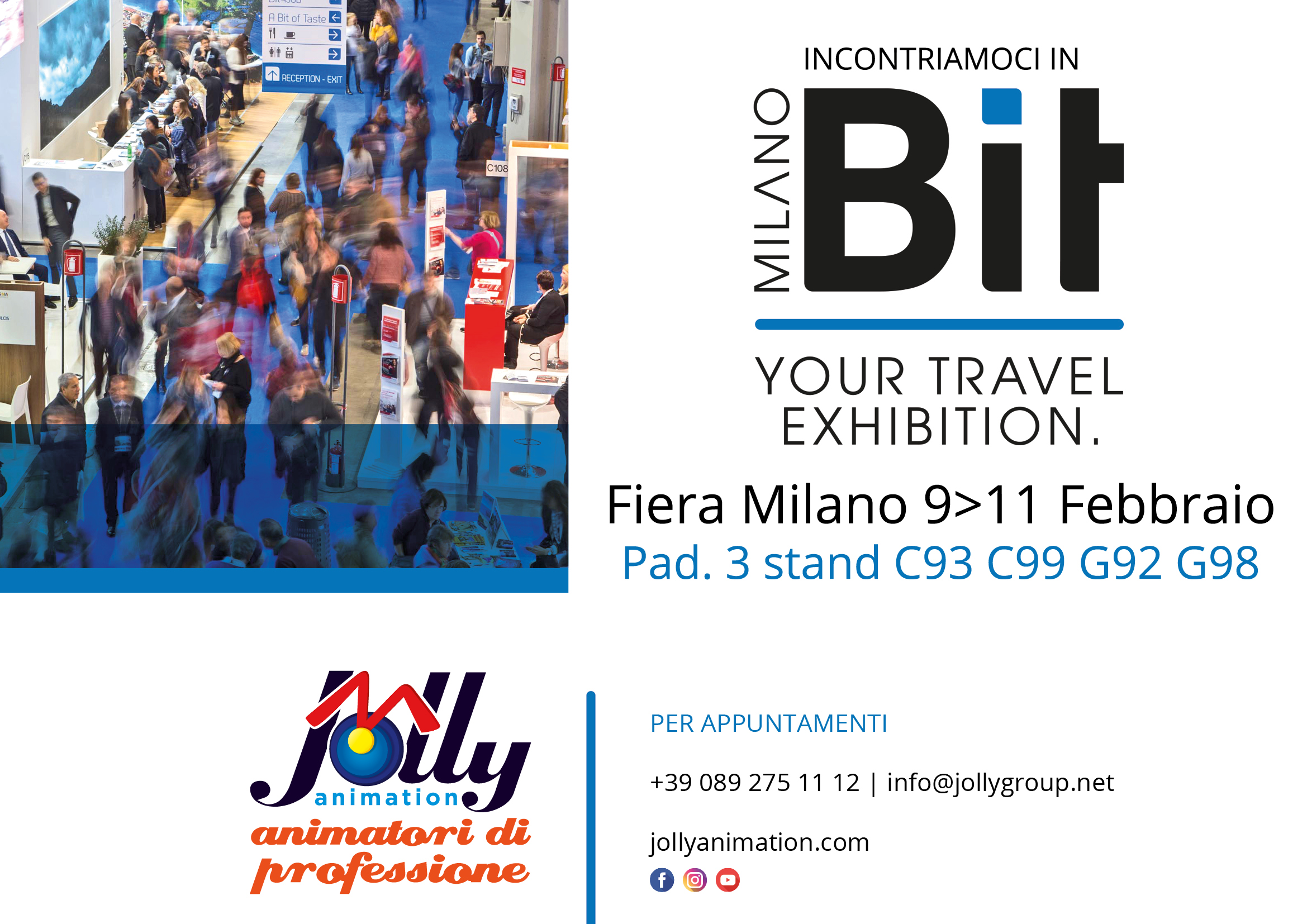 Incontriamoci in BIT a Milano dal 9 all’11 febbraio