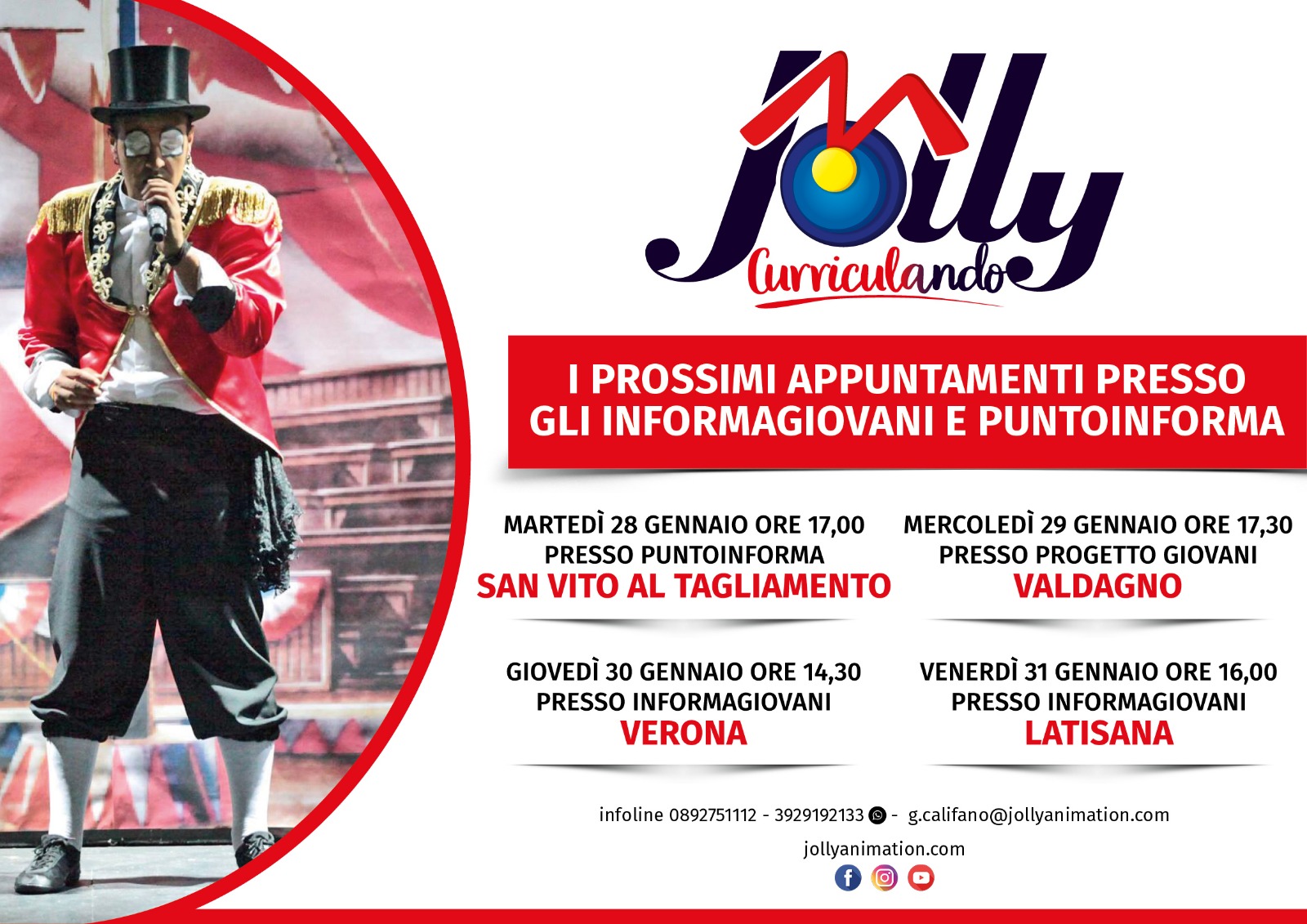 Jolly in Tour, altre 4 tappe nel Triveneto dal 28 al 31 gennaio