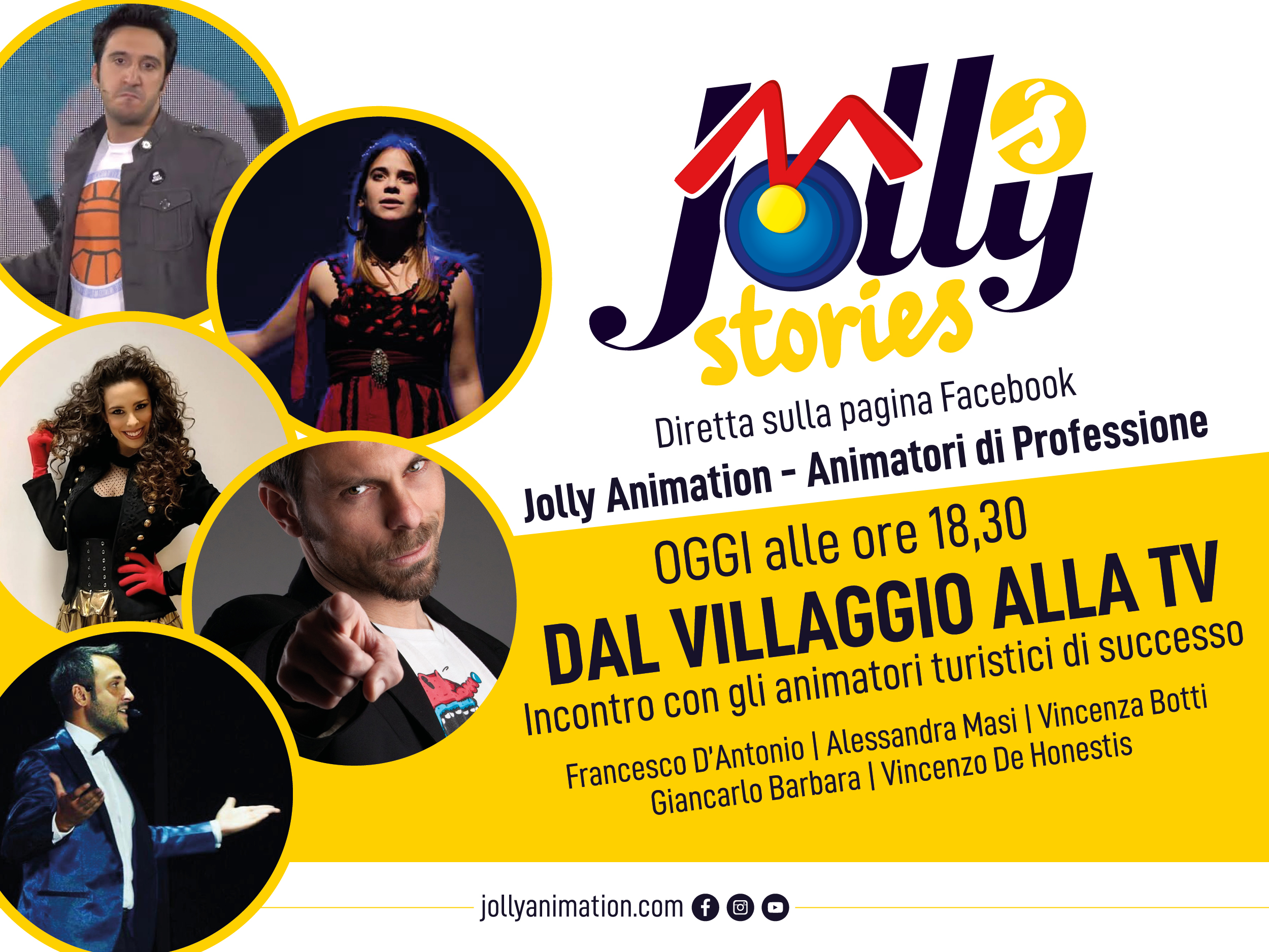 Dal villaggio alla Tv, gli animatori Jolly di successo in diretta facebook