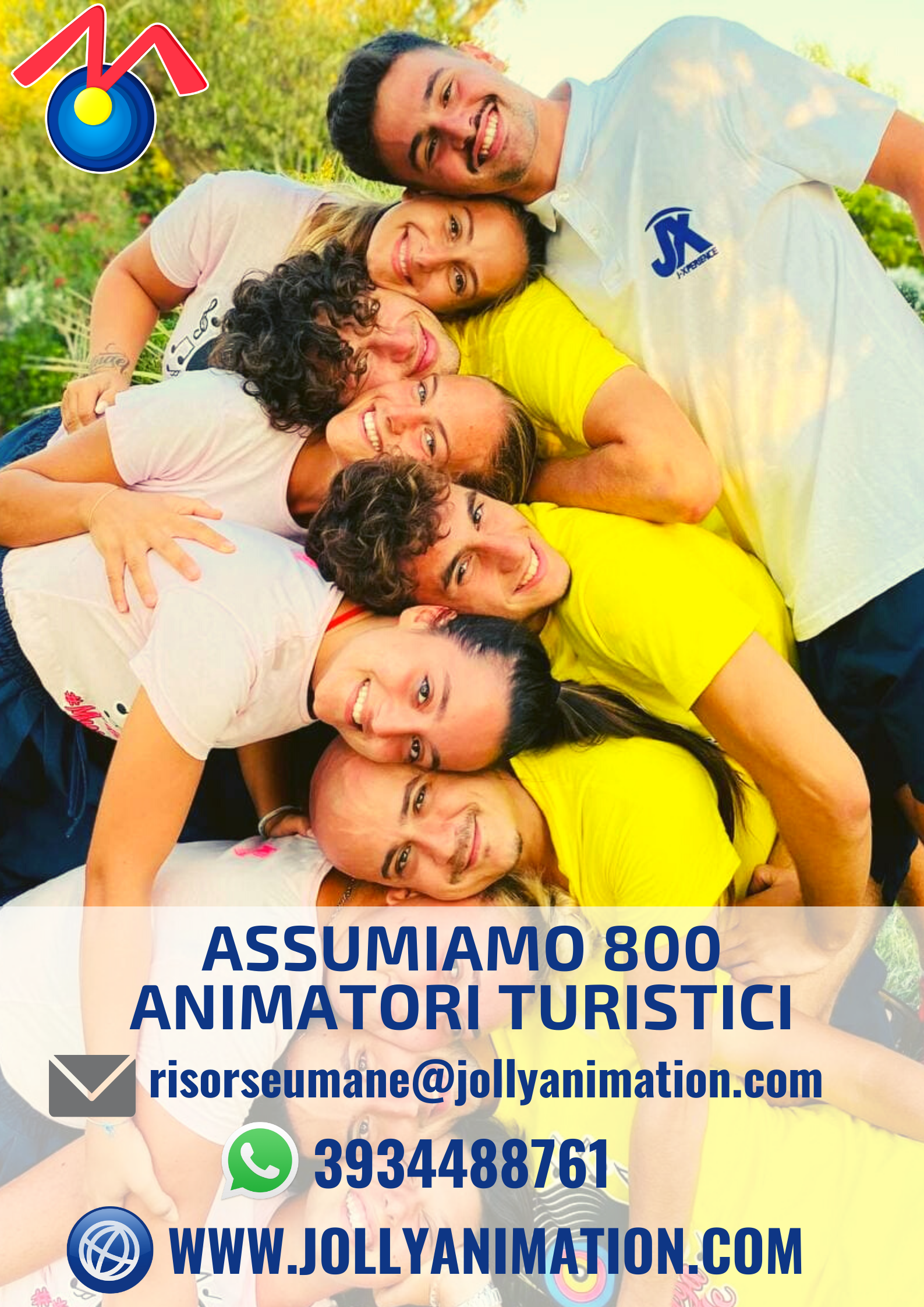 Assumiamo 800 animatori turistici